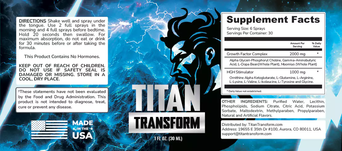 titan transform ingredients